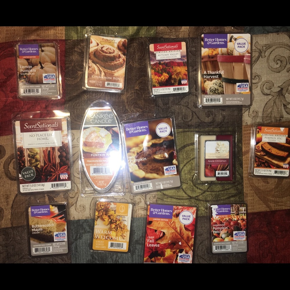 Wax melts lot! Yankee scentsationals fall